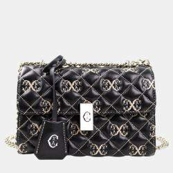 Pre Owned Charriol Black/Beige Leather LE REVE Crossbody