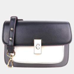 Pre Owned Charriol Black/Grey Leather LE REVE Crossbody