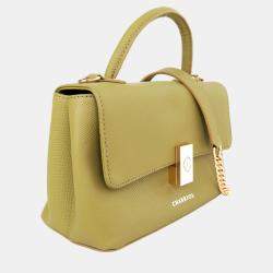 Pre Owned Charriol Grey Leather LE REVE Handbag