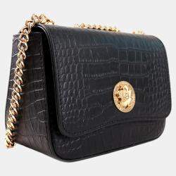 Pre Owned Charriol Black  Leather LaetitiaClassic Handbag