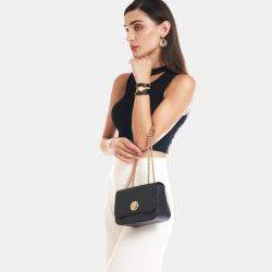 Pre Owned Charriol Black  Leather LaetitiaClassic Handbag