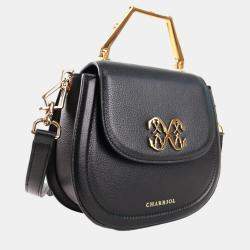 Pre Owned Charriol Black Leather MARIE OLGA Handbag