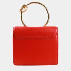 Pre Owned Charriol Red Leather ZENITUDE Handbag