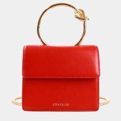 Pre Owned Charriol Red Leather ZENITUDE Handbag