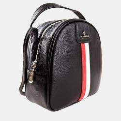 Pre Owned Charriol Black Leather Conic Handbag