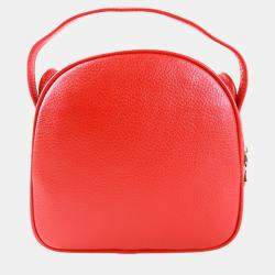Charriol Red Leather Conic Handbag
