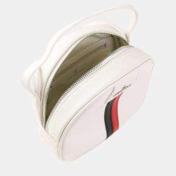 Charriol White Leather Conic Handbag