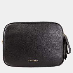 Pre Owned Charriol Black Leather Deauville Crossbody