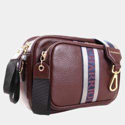 Charriol Bordeaux Leather Deauville Crossbody