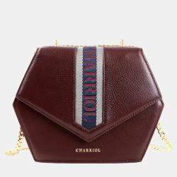 Charriol Bordeaux Leather Deauville Crossbody