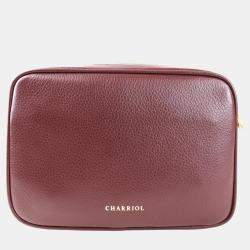 Charriol Bordeaux Leather Deauville Crossbody