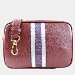 Charriol Bordeaux Leather Deauville Crossbody