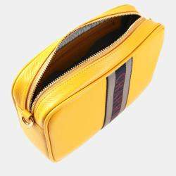 مملوكة مسبقًا Charriol Yellow Leather Deauville Crossbody