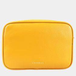مملوكة مسبقًا Charriol Yellow Leather Deauville Crossbody