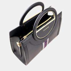 Charriol Black  Leather Deauville Handbag