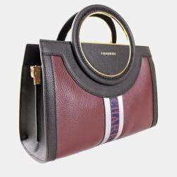 Charriol Black  Leather Deauville Handbag