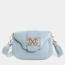 Pre Owned Charriol Light Blue Leather MARIE OLGA Crossbody