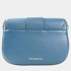 Pre Owned Charriol Bluish Green Leather MARIE OLGA Crossbody