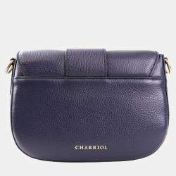 Pre Owned Charriol Dark blue Leather MARIE OLGA Crossbody