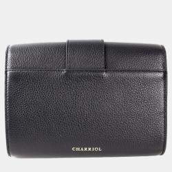 Pre Owned Charriol Black Leather MARIE OLGA Crossbody