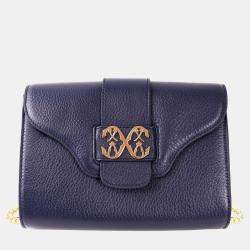 Pre Owned Charriol Dark blue Leather MARIE OLGA Crossbody