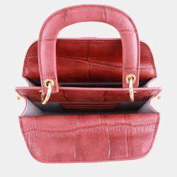 Pre Owned Charriol Bordeaux Leather Passion Handbag
