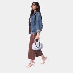 Pre Owned Charriol Blue Leather Passion Handbag