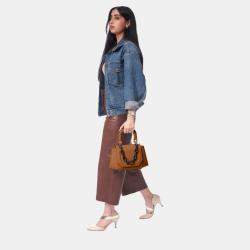 Pre Owned Charriol Brown Leather Passion Handbag