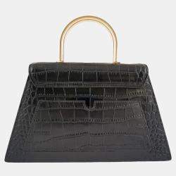 Pre Owned Charriol Black Leather Laetitia Crossbody