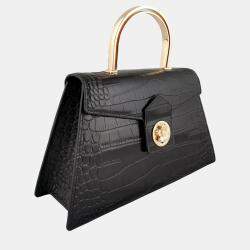 Pre Owned Charriol Black Leather Laetitia Crossbody