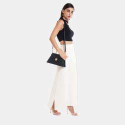 Pre Owned Charriol Black Leather Laetitia Crossbody