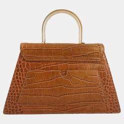 Charriol Brown Leather Laetitia Crossbody