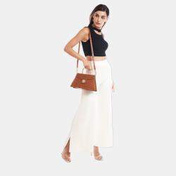 Charriol Brown Leather Laetitia Crossbody