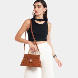 Charriol Brown Leather Laetitia Crossbody