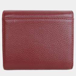 Pre Owned Charriol Bordeaux Leather  Wallet