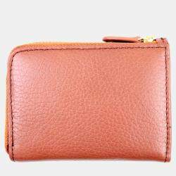 Pre Owned Charriol Camel Leather Wallet