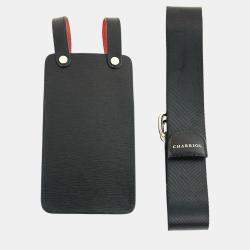 Pre Owned Charriol Black / Orange Leather  Mobile Accessories