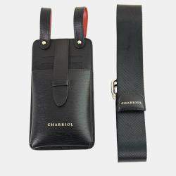 Pre Owned Charriol Black / Orange Leather  Mobile Accessories
