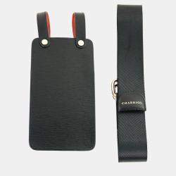 Pre Owned Charriol Black / Orange Leather  Mobile Accessories