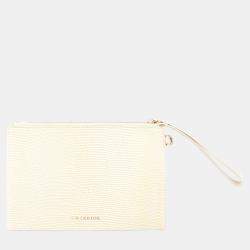 Charriol Beige Leather Chameleon Pouches