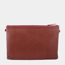 Charriol Burgundy Leather Christina Pouches