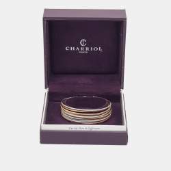 Charriol Brilliant Two Tone Meal Cable Bangle Bracelet