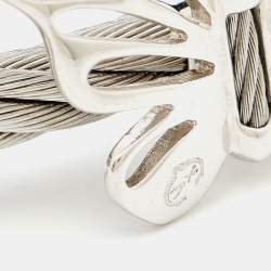 Charriol Butterlfly Enamel Silver Tone Bracelet