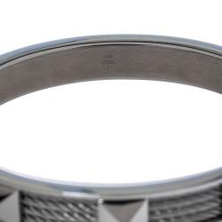 Charriol Steel Forever Studded Twisted Cable Cuff Bracelet L