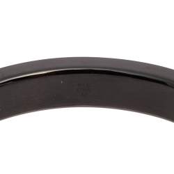 Pre Owned Charriol Pink/Black Steel PVD Forever Twisted Cable Bangle Bracelet M