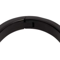 Pre Owned Charriol Pink/Black Steel PVD Forever Twisted Cable Bangle Bracelet M