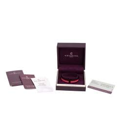 Pre Owned Charriol Pink/Black Steel PVD Forever Twisted Cable Bangle Bracelet M