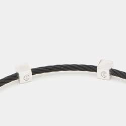 Charriol Laetitia Black PVD Coated Steel Mother of Pearl Station Bangle Braclet