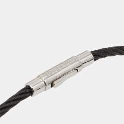 Charriol Laetitia Black PVD Coated Steel Mother of Pearl Station Bangle Braclet