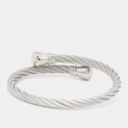 Pre Owned Charriol Silver Twisted Cable Celtic Bracelet